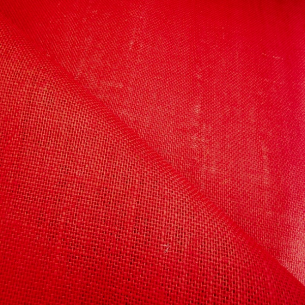 Coloured Hessian - RED